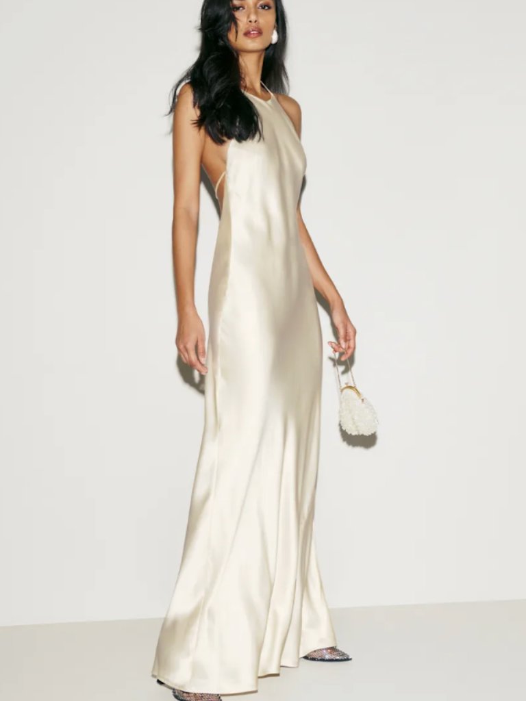 Reformation Jeany Silk Dress Wedding Medium